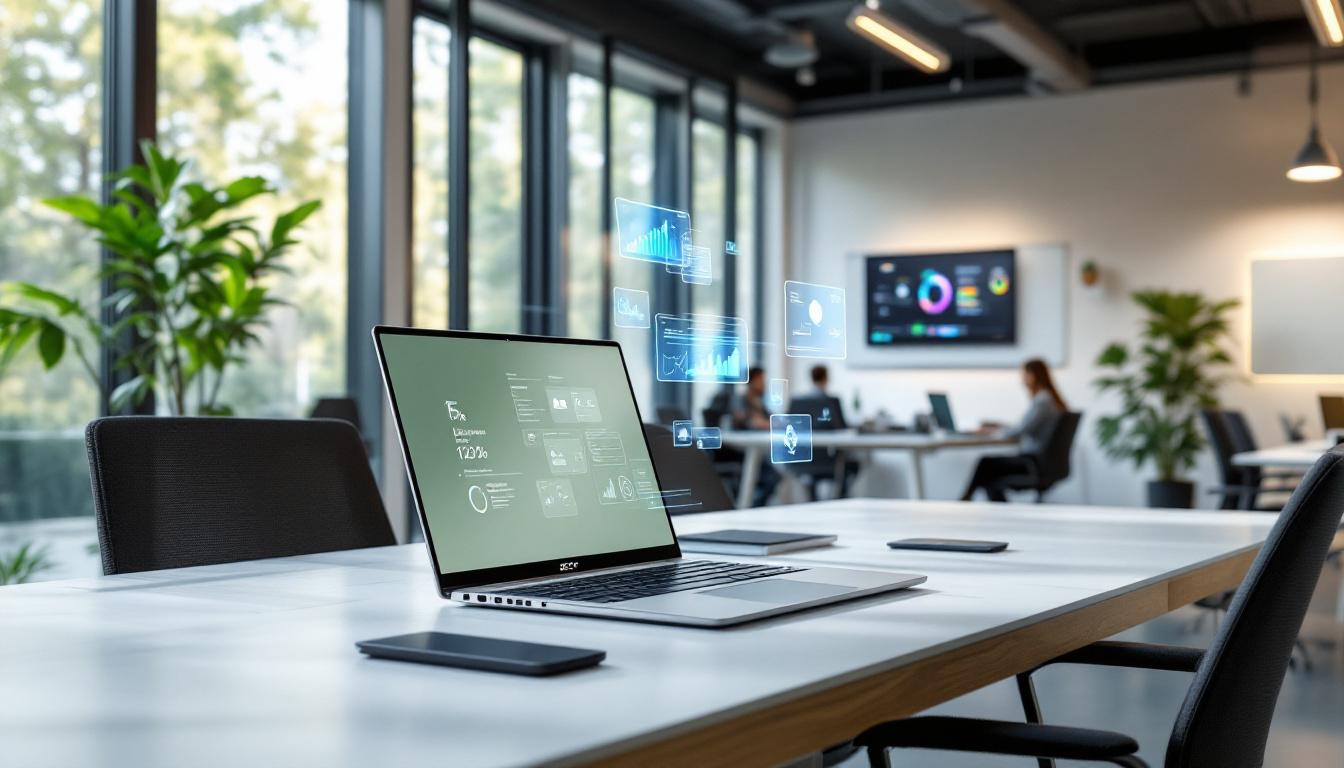 découvrez l'ordinateur portable acer 15 pouces, parfait pour les professionnels mobiles alliant performance, légèreté et autonomie pour une bureautique efficace en déplacement.