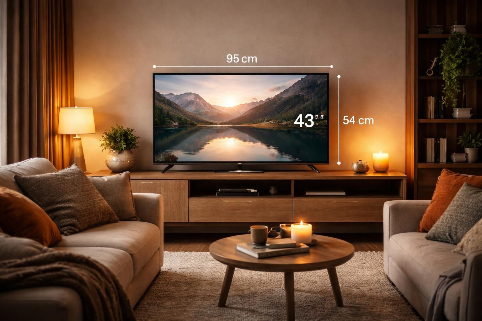 Choisir la bonne dimension d&rsquo;une TV 43 pouces : longueur et largeur pour se sentir au cinéma chez soi