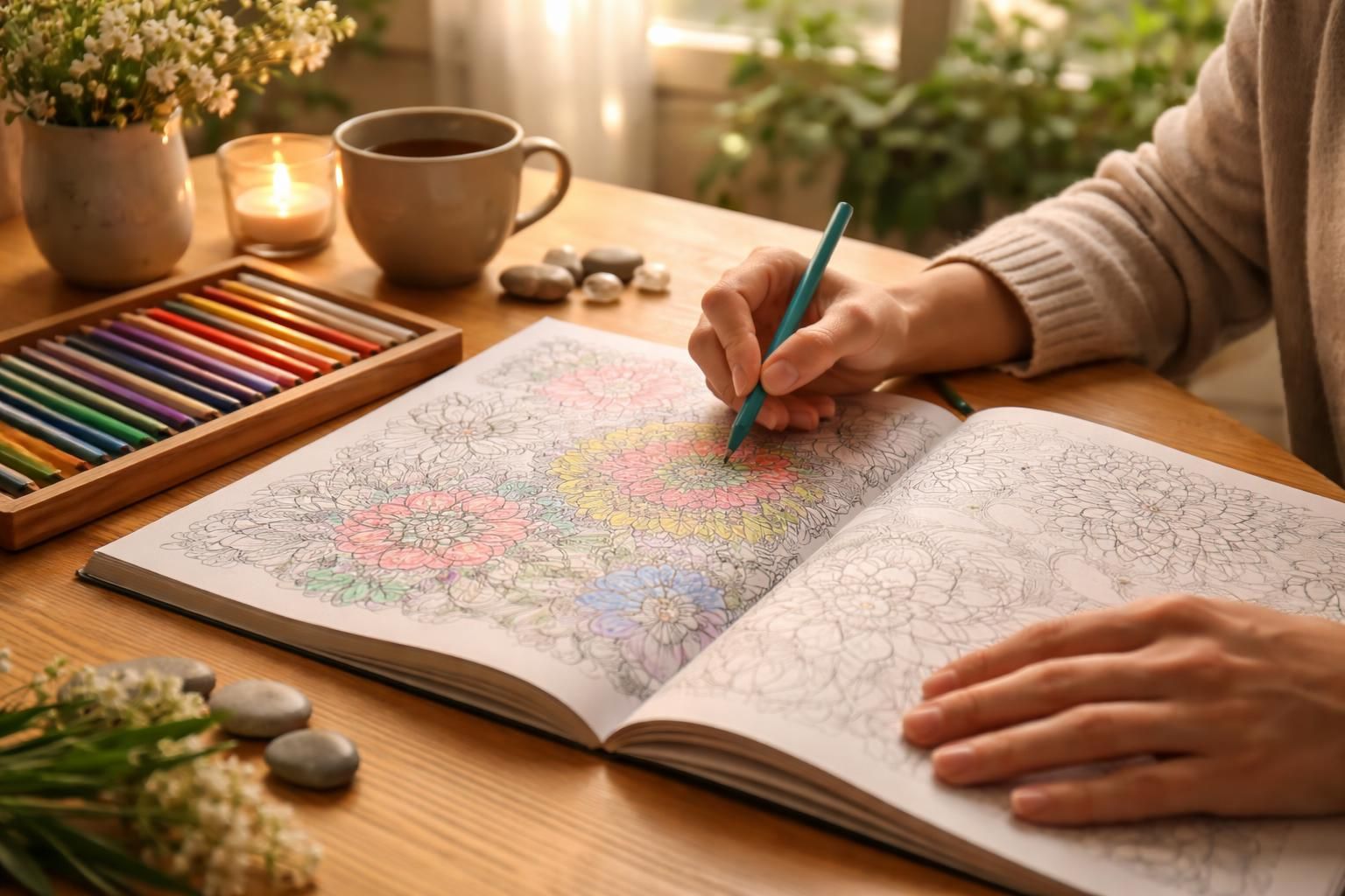 Coloriage adulte à imprimer : l&rsquo;art de la relaxation à portée de main