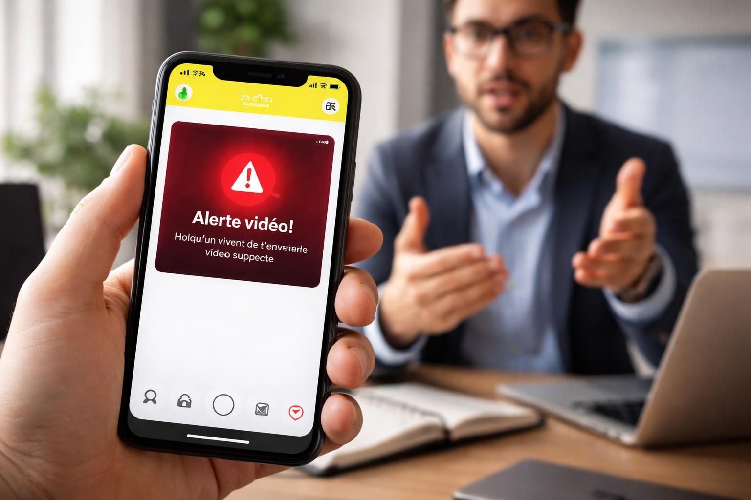 Explication de l&rsquo;alerte vidéo rouge sur Snapchat