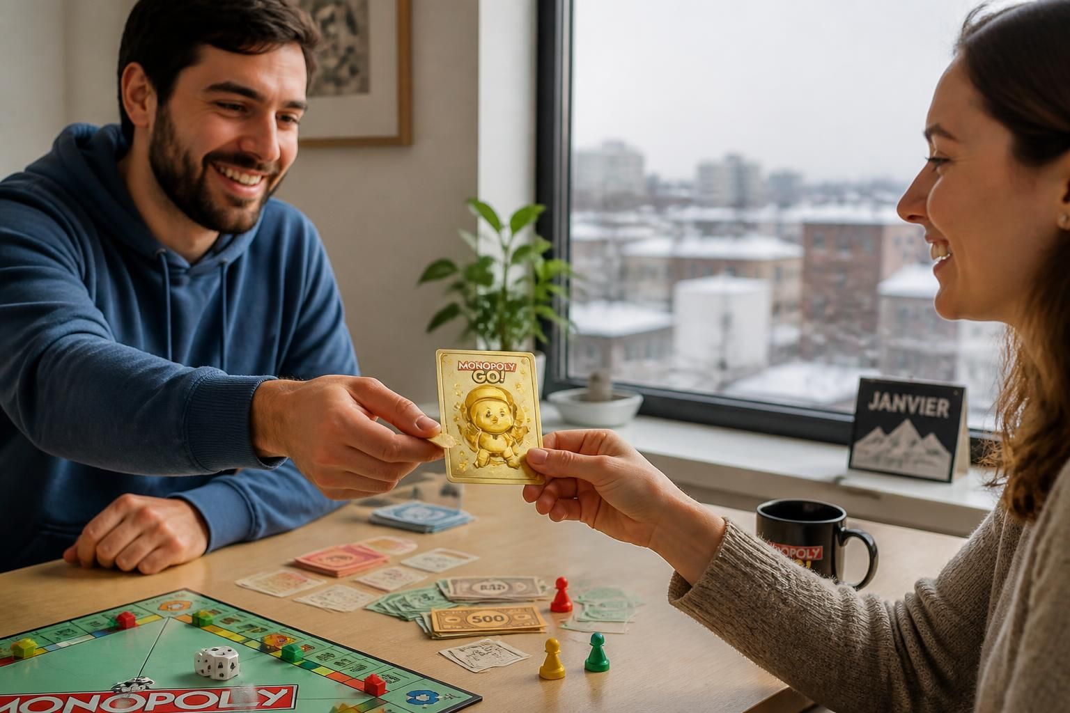 Comment réussir votre échange carte or de Monopoly Go en janvier facilement