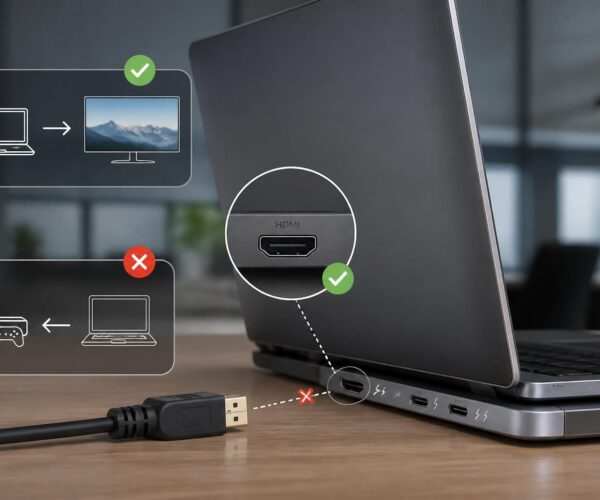 Pourquoi les laptops n’ont pas d’entrée HDMI, explication claire