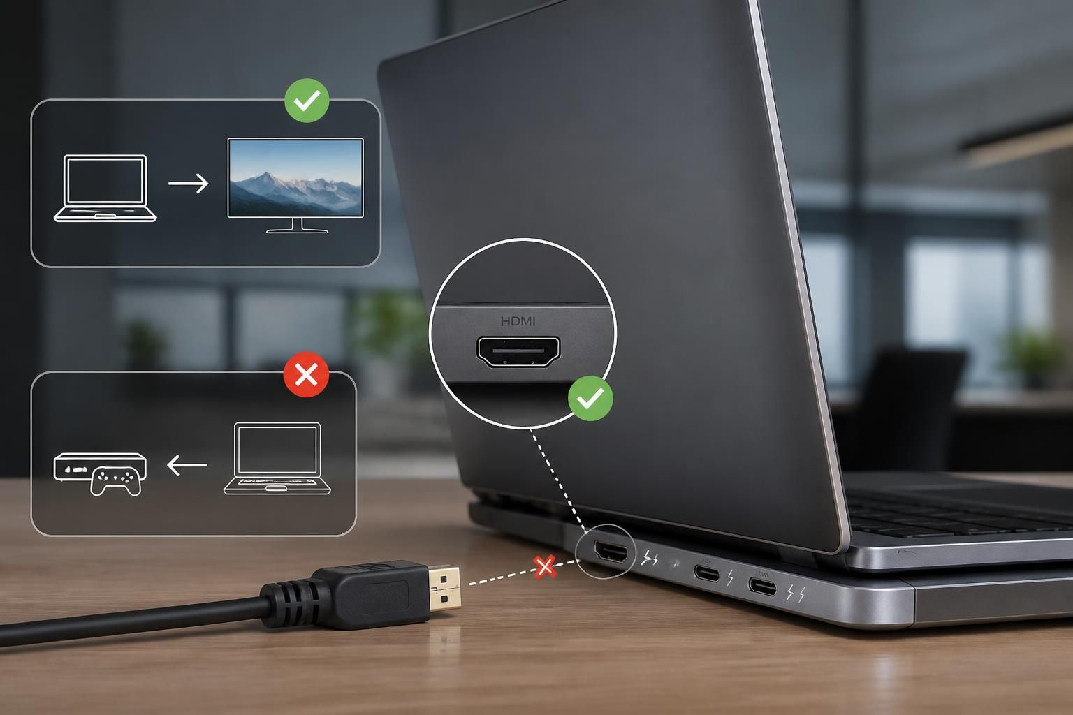 Pourquoi les laptops n’ont pas d’entrée HDMI, explication claire